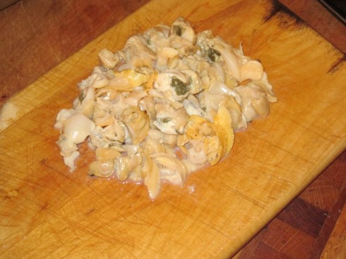 Chopped clams