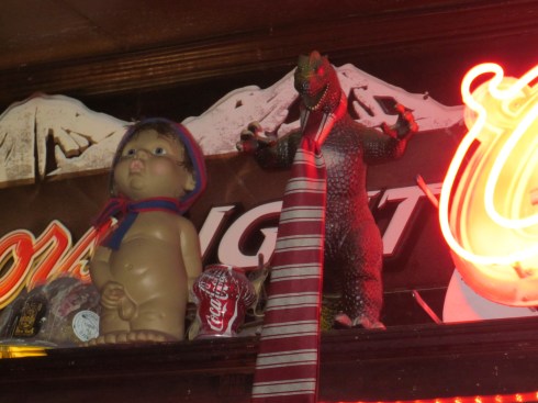 Godzilla wearing a tie