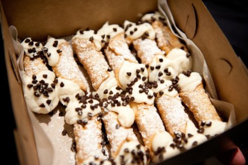 box of cannolis