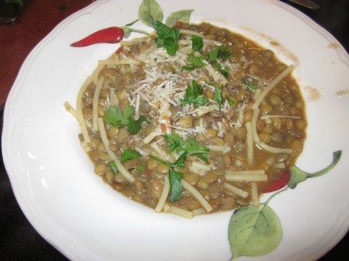 pasta e lenticchie