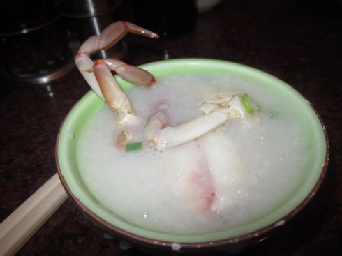 Crab porridge