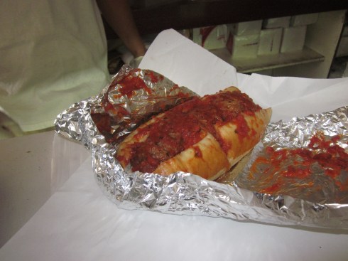 Parisi meatball hero