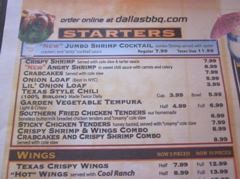 Dallas bbq starters