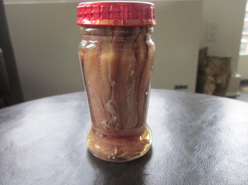 anchovies in a bottle
