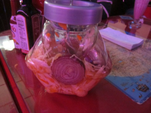 Salvadorian sauerkraut