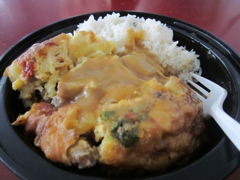 Egg foo young...with brown gravy