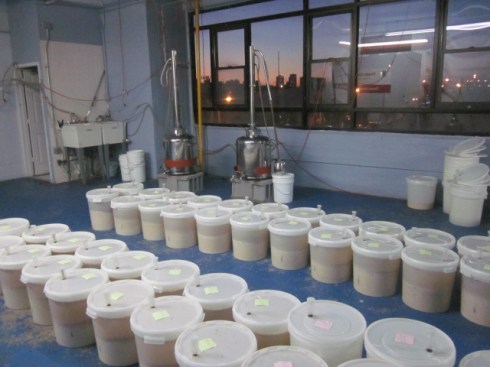 Tirado's fermentation tanks.