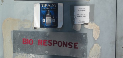 The Tirado Distillery sign