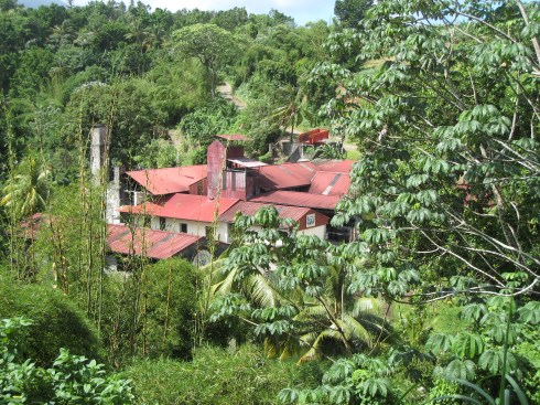 One of the distillery's on Martinique "route des rhums."