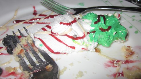 The remains of the Haitian cake.