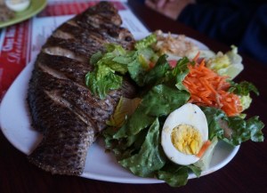 The monster tilapia, Senegalese style